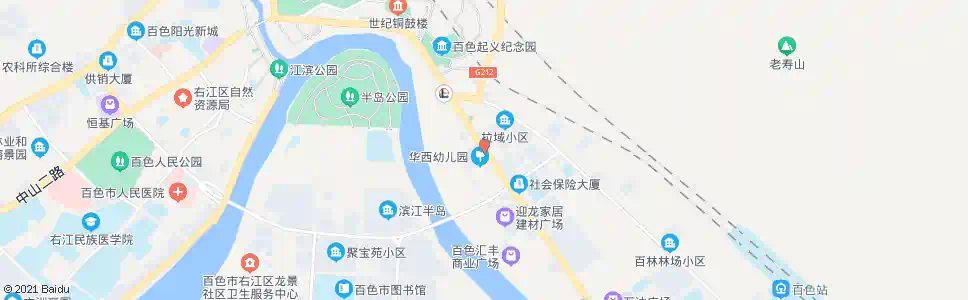 百色右江报社印刷厂_公交站地图_百色公交_妙搜公交查询2025