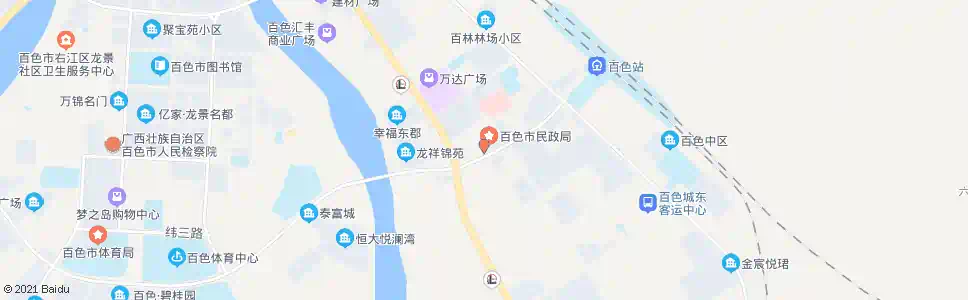 百色右江区地税局办证大厅_公交站地图_百色公交_妙搜公交查询2025