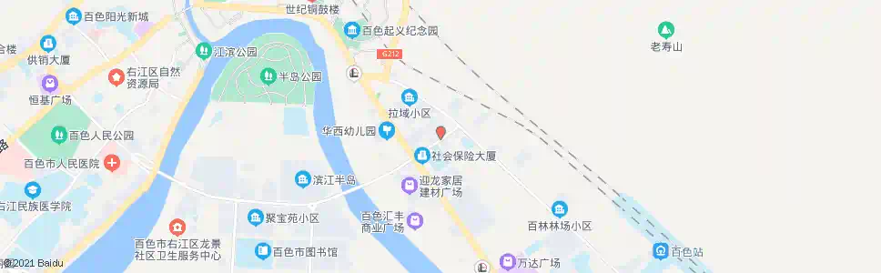 百色右江区国税局_公交站地图_百色公交_妙搜公交查询2025