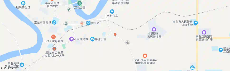 崇左友谊大道路口_公交站地图_崇左公交_妙搜公交查询2025