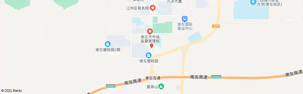 崇左友谊大道路尾_公交站地图_崇左公交_妙搜公交查询2025