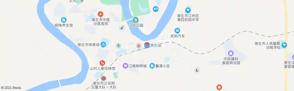 崇左江南路_公交站地图_崇左公交_妙搜公交查询2025