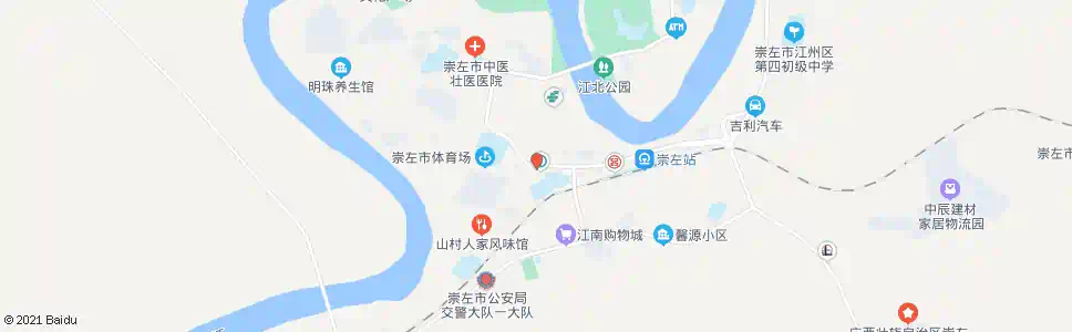 崇左广西北部湾银行_公交站地图_崇左公交_妙搜公交查询2025