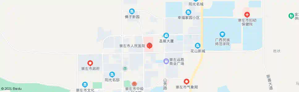 崇左人民医院_公交站地图_崇左公交_妙搜公交查询2025