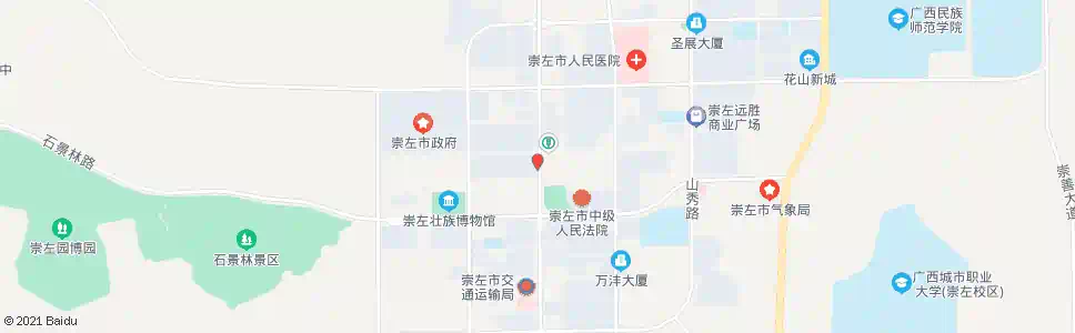 崇左友谊新城路口_公交站地图_崇左公交_妙搜公交查询2025