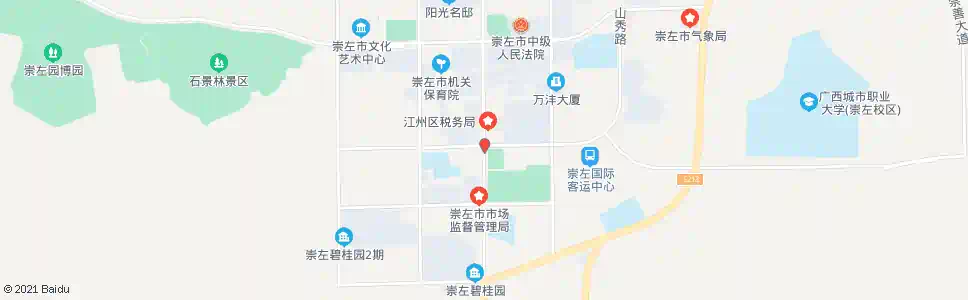 崇左友谊独山路口_公交站地图_崇左公交_妙搜公交查询2025