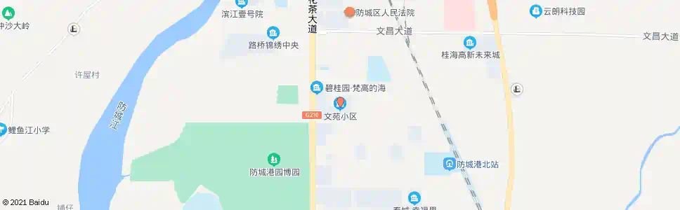 防城港文苑小区_公交站地图_防城港公交_妙搜公交查询2025