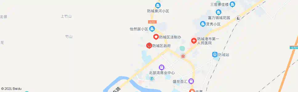 防城港防城区政府_公交站地图_防城港公交_妙搜公交查询2025