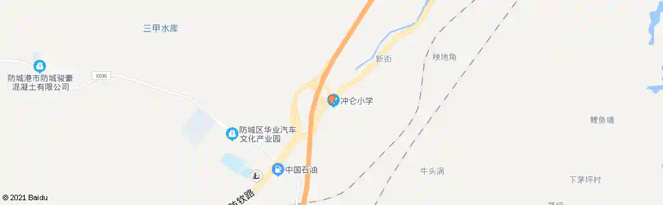 防城港冲仑村_公交站地图_防城港公交_妙搜公交查询2025