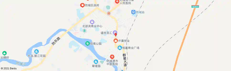 防城港防城区国土局_公交站地图_防城港公交_妙搜公交查询2025