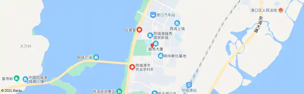防城港桃花湾体育馆_公交站地图_防城港公交_妙搜公交查询2025