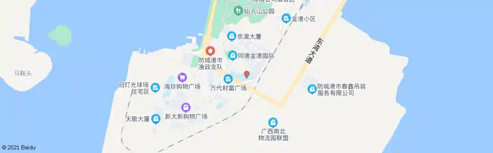 防城港市第一中学_公交站地图_防城港公交_妙搜公交查询2025