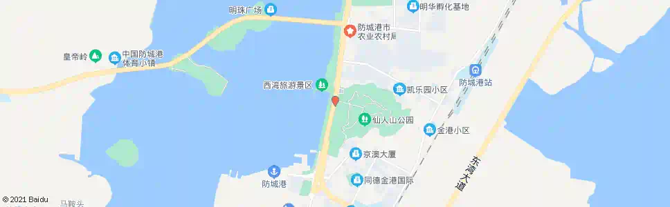 防城港仙人山公园_公交站地图_防城港公交_妙搜公交查询2025