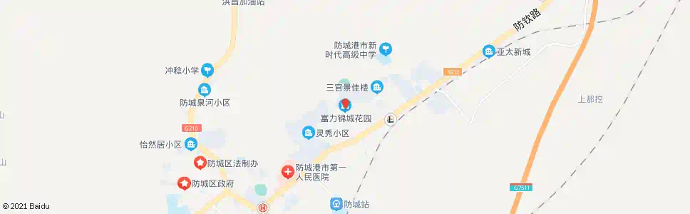 防城港锦城花园_公交站地图_防城港公交_妙搜公交查询2025