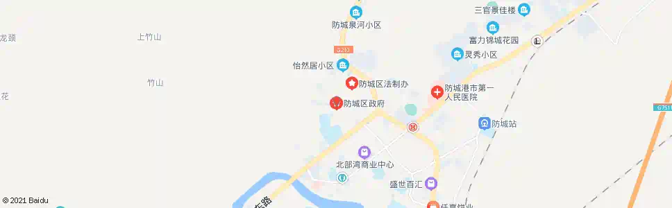 防城港防城镇政府_公交站地图_防城港公交_妙搜公交查询2025