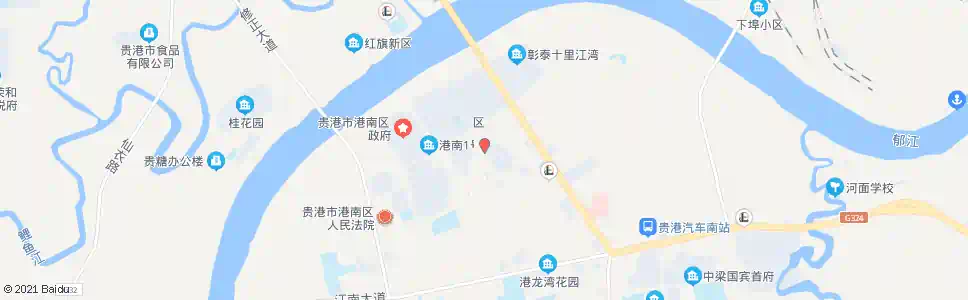 贵港港南区行政中心_公交站地图_贵港公交_妙搜公交查询2025