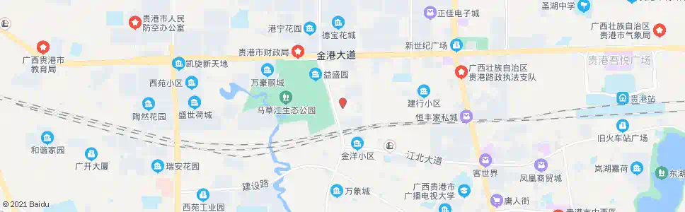 贵港世纪花西门_公交站地图_贵港公交_妙搜公交查询2025