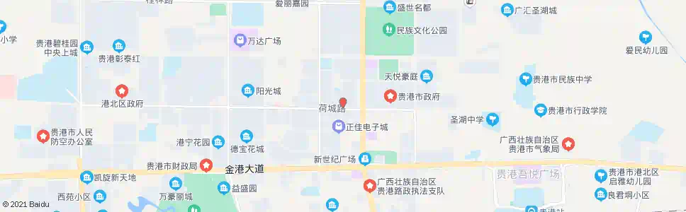 贵港荷城新苑_公交站地图_贵港公交_妙搜公交查询2025