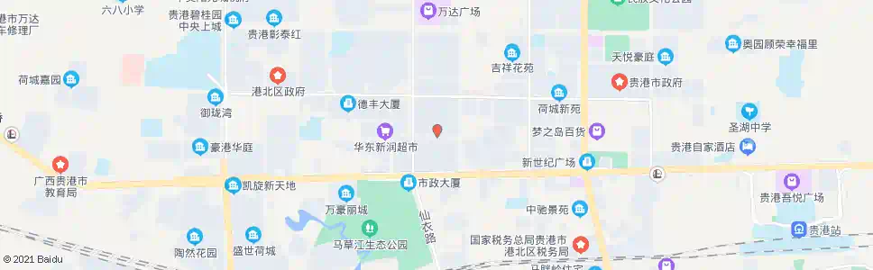 贵港德宝花城_公交站地图_贵港公交_妙搜公交查询2025