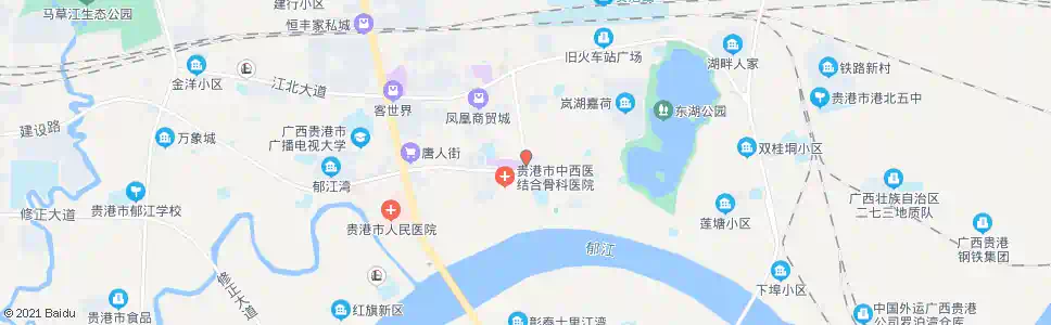 贵港北门市场_公交站地图_贵港公交_妙搜公交查询2025