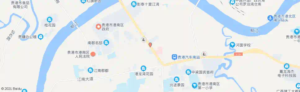 贵港南湖商业广场_公交站地图_贵港公交_妙搜公交查询2025