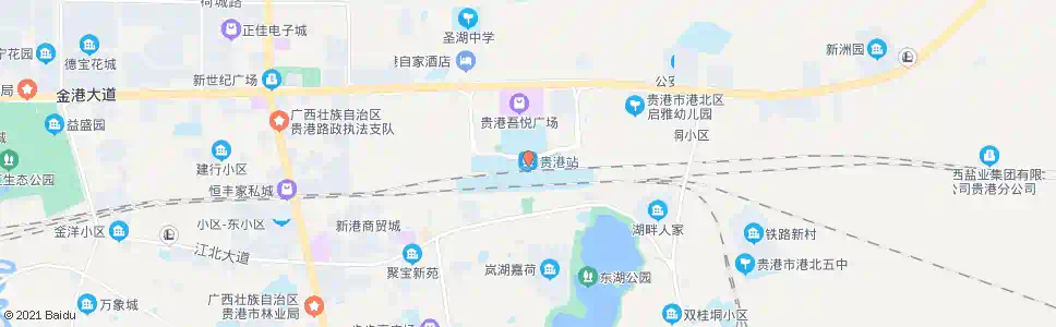 贵港贵港军分区_公交站地图_贵港公交_妙搜公交查询2025