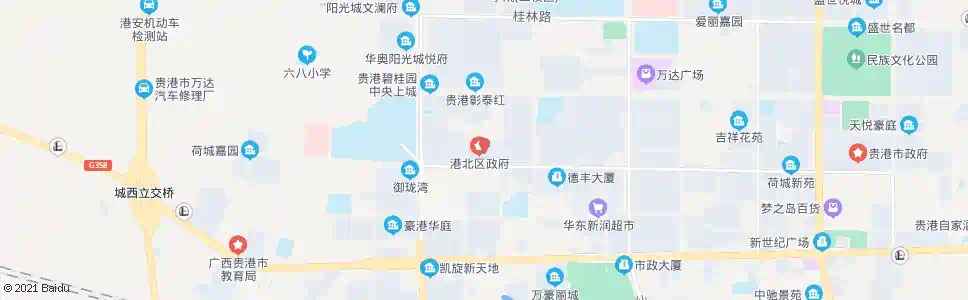 贵港港北区行政中心_公交站地图_贵港公交_妙搜公交查询2025