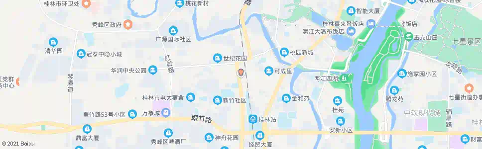 桂林铁西加油站_公交站地图_桂林公交_妙搜公交查询2025