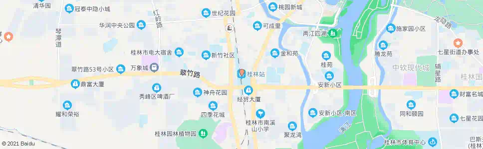桂林二中_公交站地图_桂林公交_妙搜公交查询2025