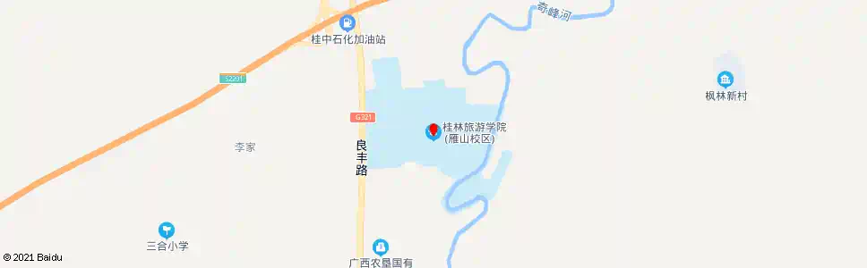桂林旅专雁山校区门口_公交站地图_桂林公交_妙搜公交查询2025