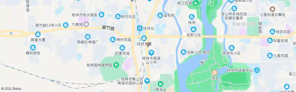 桂林天鹅塘_公交站地图_桂林公交_妙搜公交查询2025
