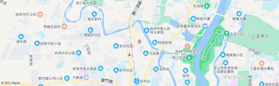 桂林西门市场_公交站地图_桂林公交_妙搜公交查询2025