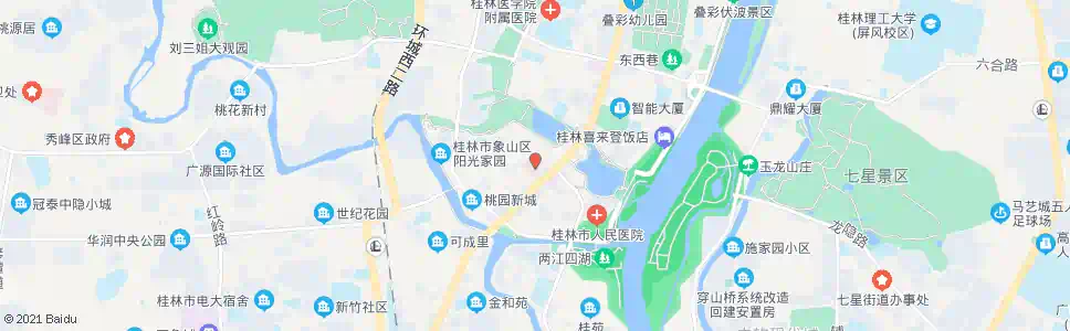 桂林中医院_公交站地图_桂林公交_妙搜公交查询2025