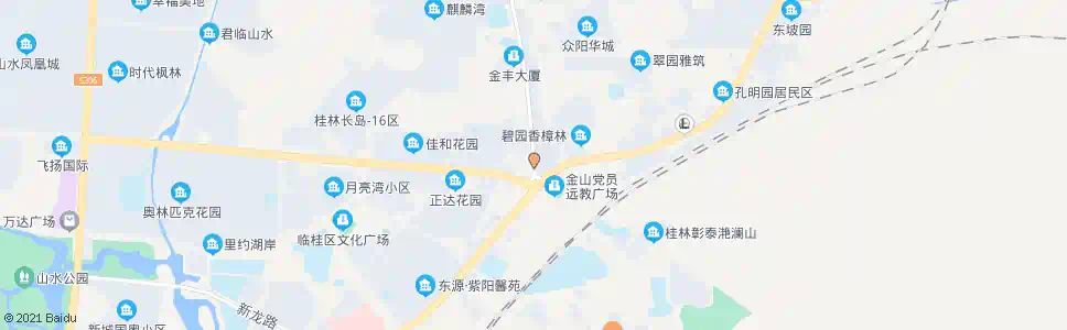桂林金山广场北口_公交站地图_桂林公交_妙搜公交查询2025