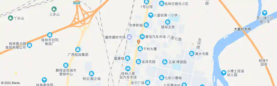 桂林八里六路路口_公交站地图_桂林公交_妙搜公交查询2025