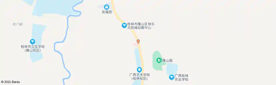 桂林雁山医院_公交站地图_桂林公交_妙搜公交查询2025