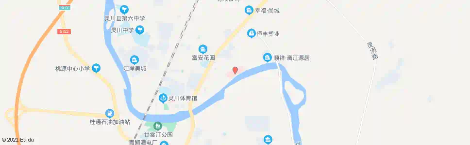 桂林灵川县医院_公交站地图_桂林公交_妙搜公交查询2025