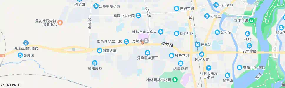桂林黑山路口_公交站地图_桂林公交_妙搜公交查询2025