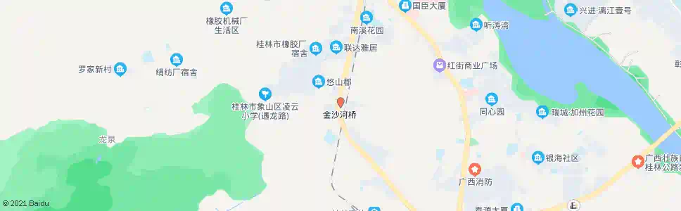 桂林沙河路口_公交站地图_桂林公交_妙搜公交查询2025