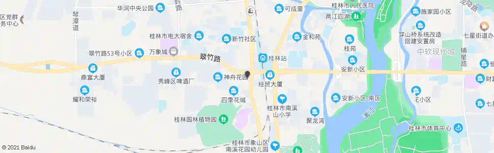 桂林香江饭店_公交站地图_桂林公交_妙搜公交查询2025