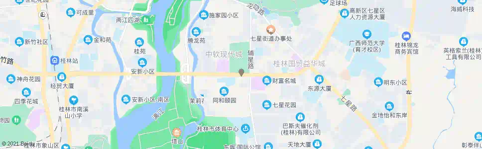 桂林辅星路口_公交站地图_桂林公交_妙搜公交查询2025