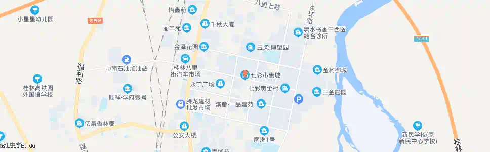 桂林七彩小康城_公交站地图_桂林公交_妙搜公交查询2025