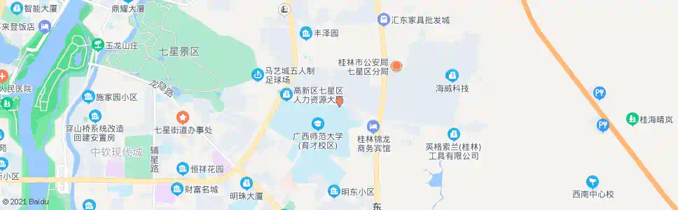 桂林奇峰小筑_公交站地图_桂林公交_妙搜公交查询2025