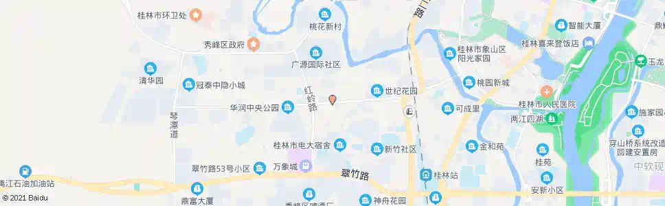 桂林东安红岭路口_公交站地图_桂林公交_妙搜公交查询2025