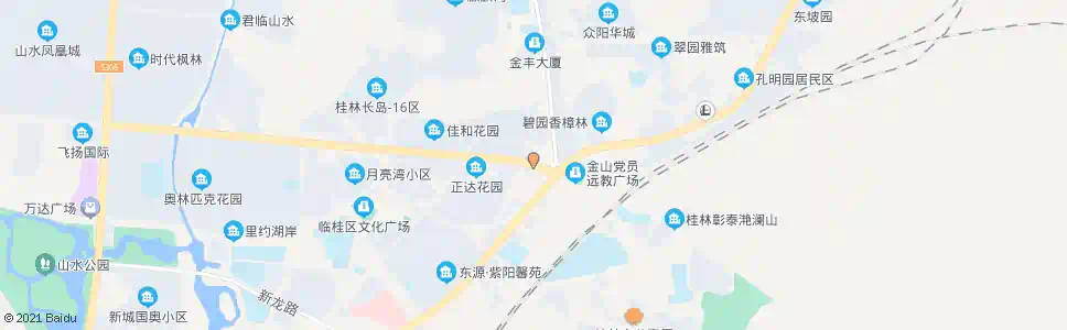 桂林金山广场西口_公交站地图_桂林公交_妙搜公交查询2025