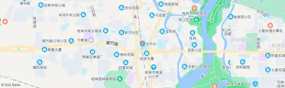 桂林虎山路口_公交站地图_桂林公交_妙搜公交查询2025
