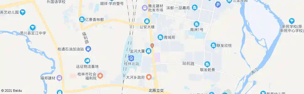桂林叠彩商贸城_公交站地图_桂林公交_妙搜公交查询2025