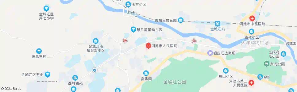 河池市人民医院_公交站地图_河池公交_妙搜公交查询2025