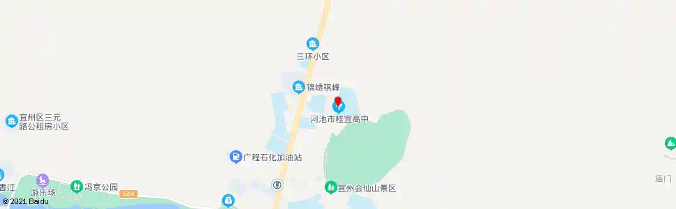 河池财经学校_公交站地图_河池公交_妙搜公交查询2025