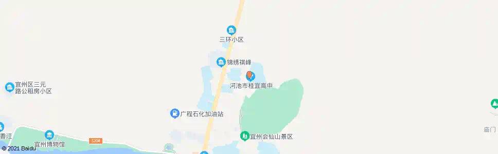 河池职业学院_公交站地图_河池公交_妙搜公交查询2025